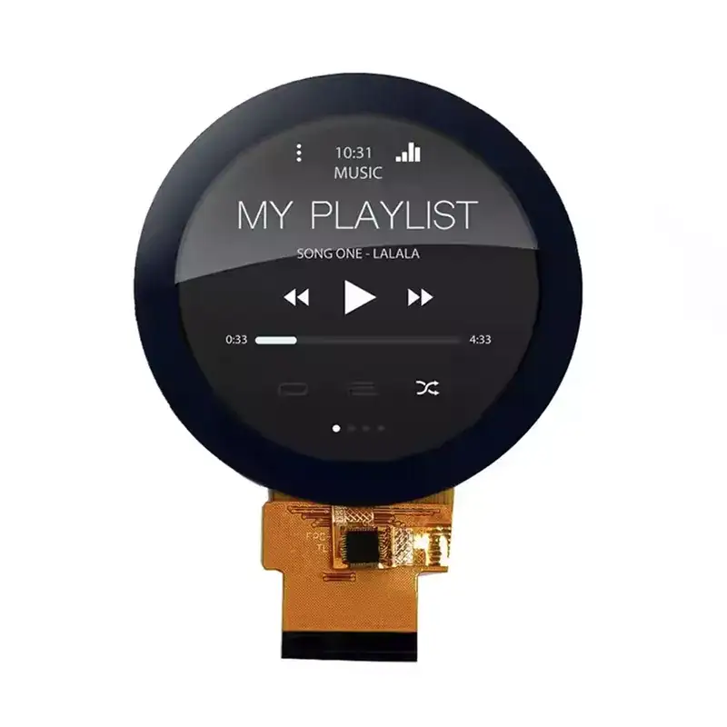 Quais são as aplicações de um módulo LCD TFT redondo