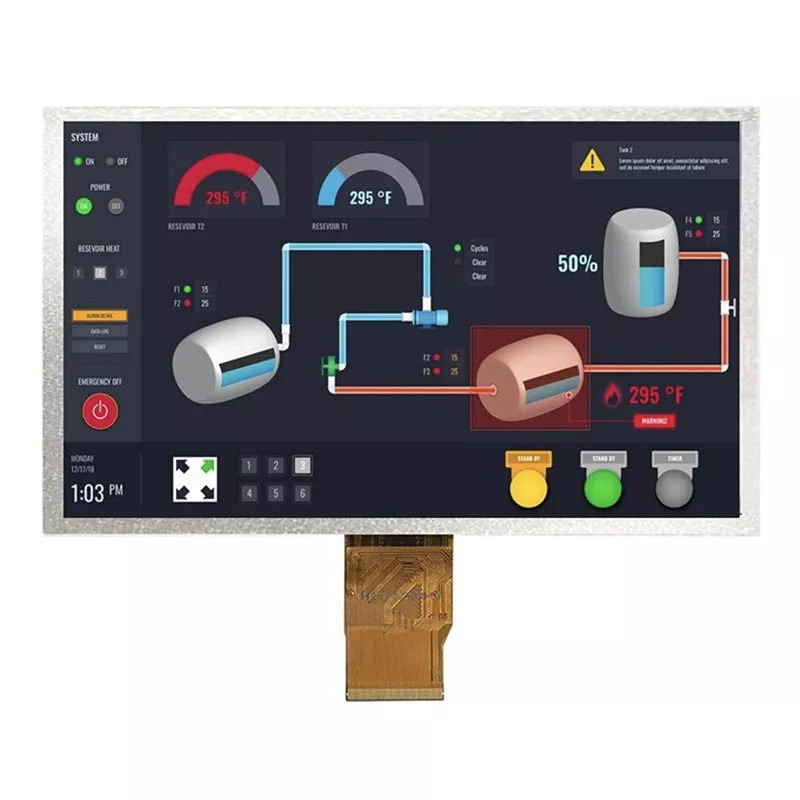 Módulo TFT de temperatura IPS de 7 polegadas IPS de largura